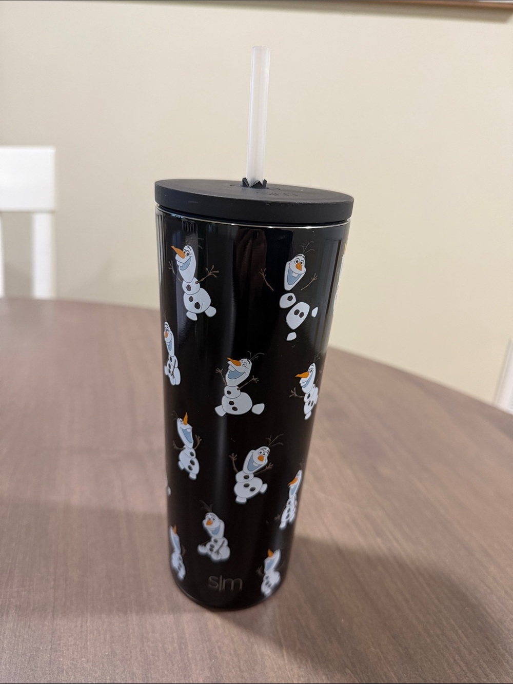 Simple Modern Black Olaf Stainless Steel Tumbler with Straw